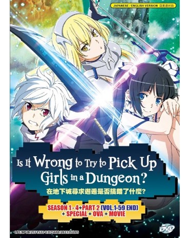 ENG DUB * IS IT WRONG TO TRY TO PICK UP GIRLS IN A DUNGEON? COMPLETE SET